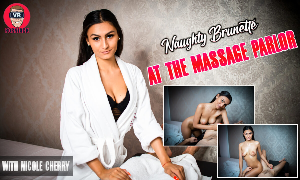 At The Massage Parlor – Naughty Brunette
