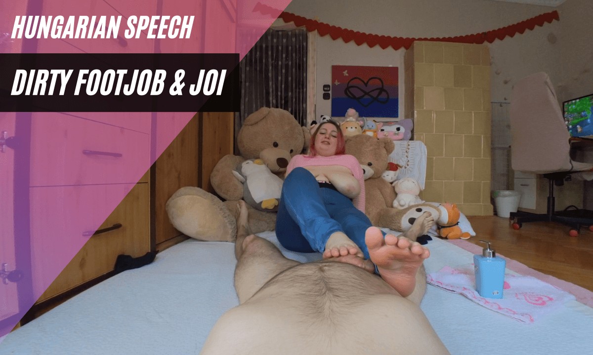 BBW Dirty Footjob With JOI – Hungarian Speech