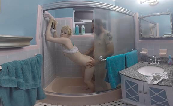 Blonde Fucks in the Shower