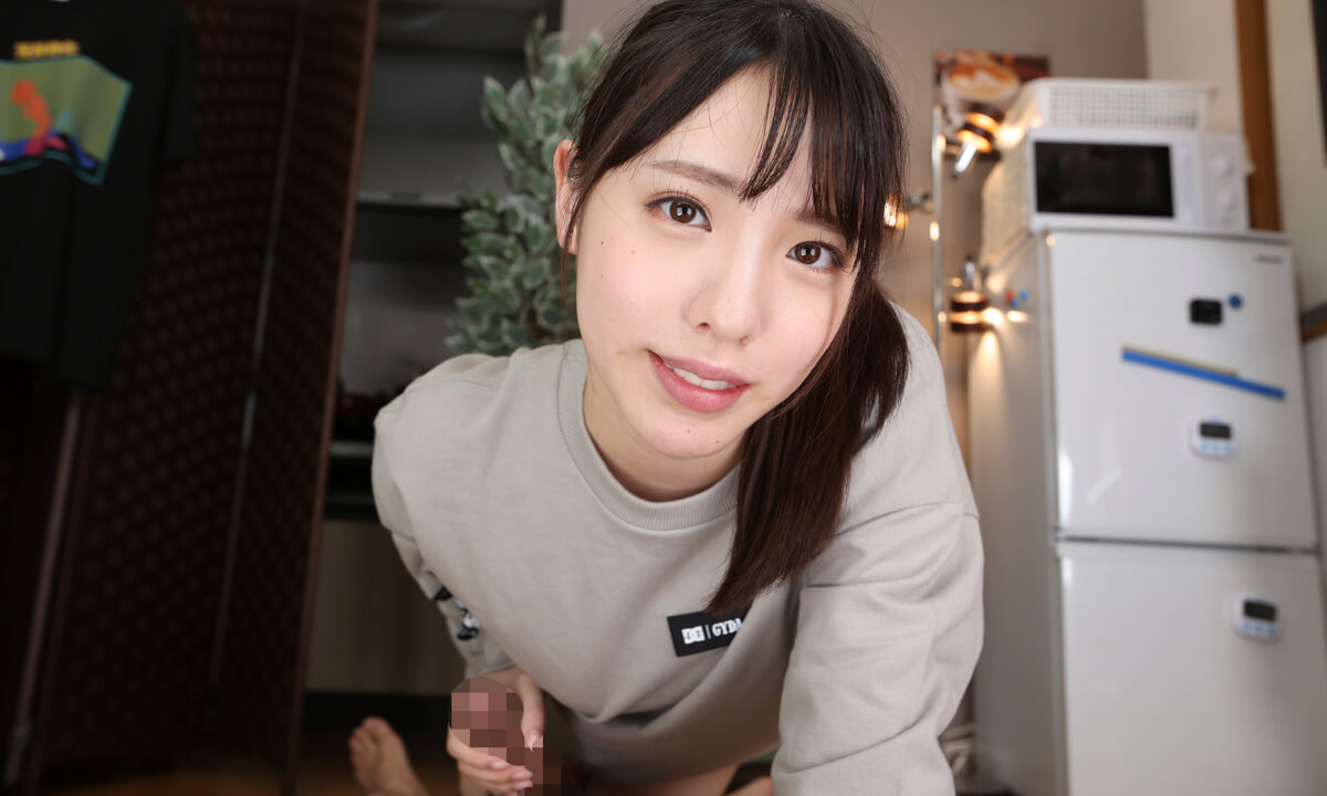 Hana Shirato – Ceiling Angle VR – Our First Time Living Together