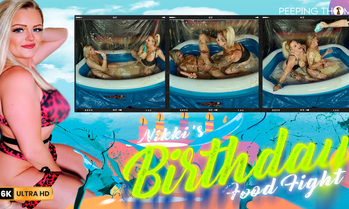 Niki B and Loula Lou – Birthday Food Fight with a Live Audience