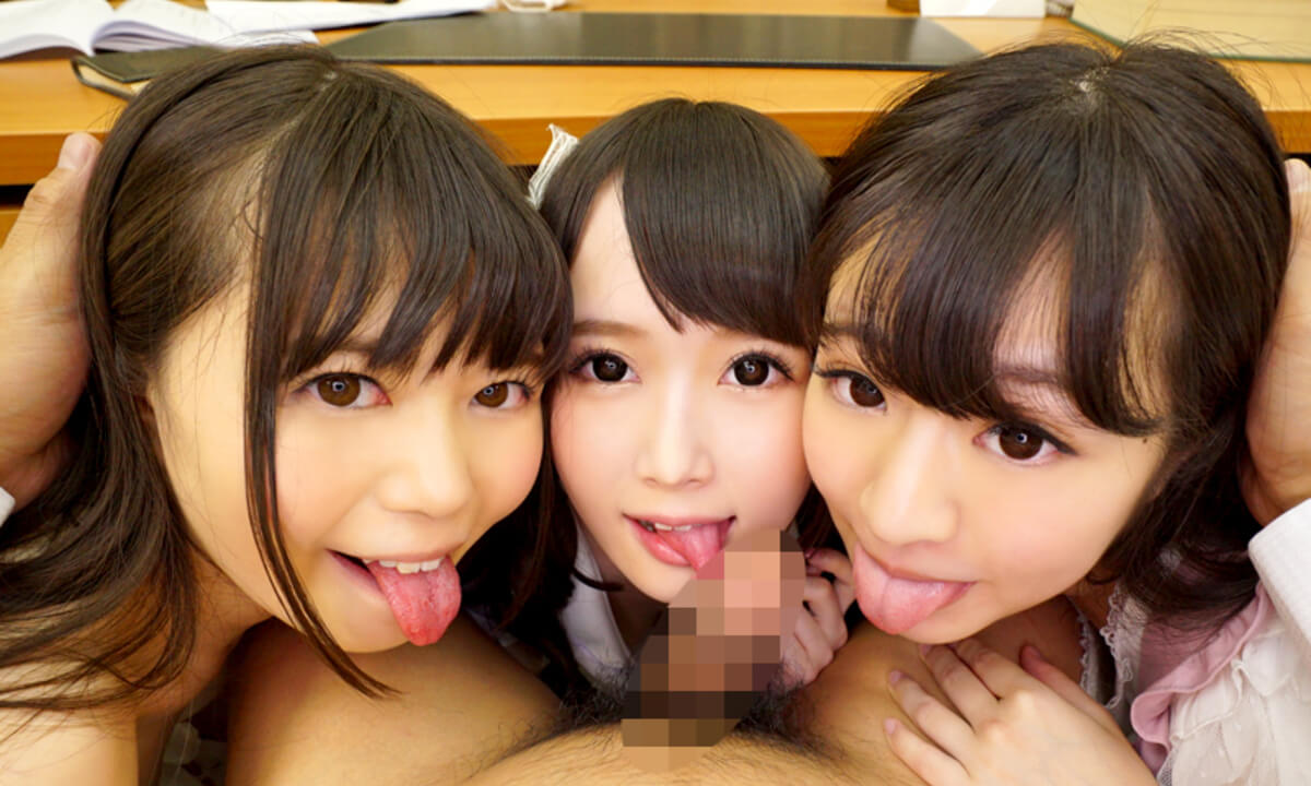 Non-Stop Cumming with Three Beautiful Voice Actresses! Part 3