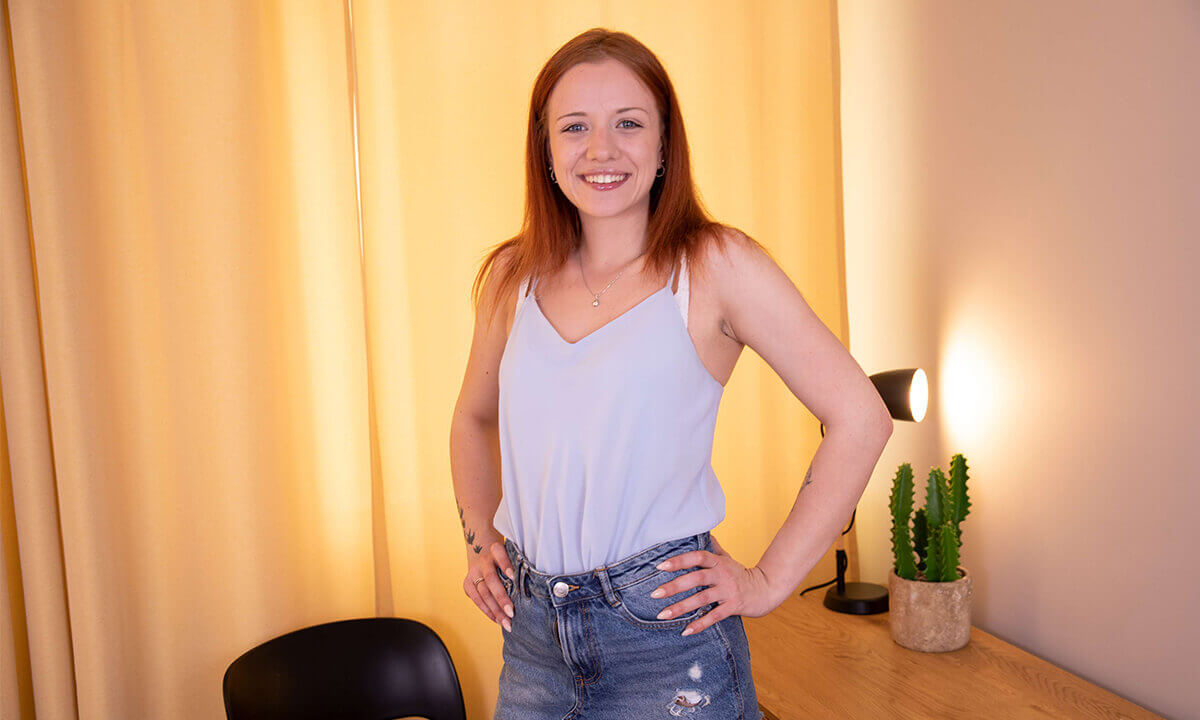 Redhead Teen Tiffany Enjoys Her Juicy Pussy