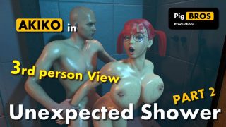 Akiko – Unexpected Shower – PART 2 – 3rd Person View