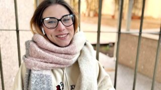 Gorgeous Italian Dalila Dark caught on the street