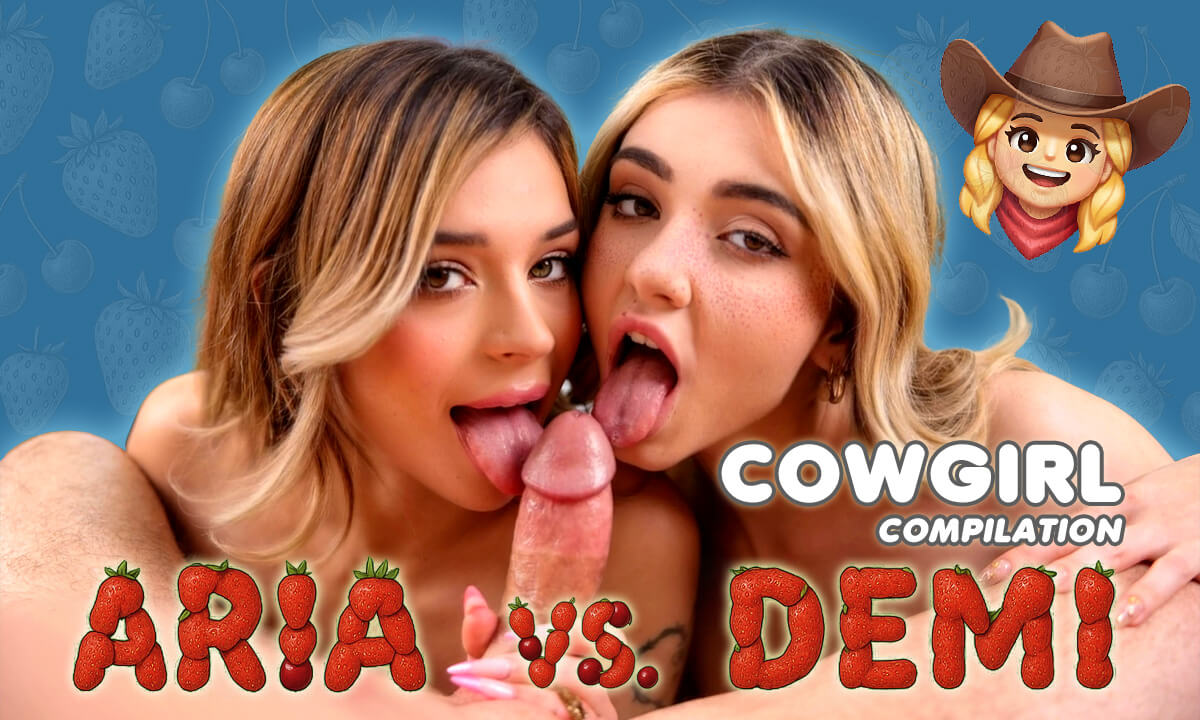 Aria vs Demi – Taboo Cowgirl Compilation