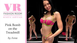 Pink Bomb On The Treadmill (With Slowmo)