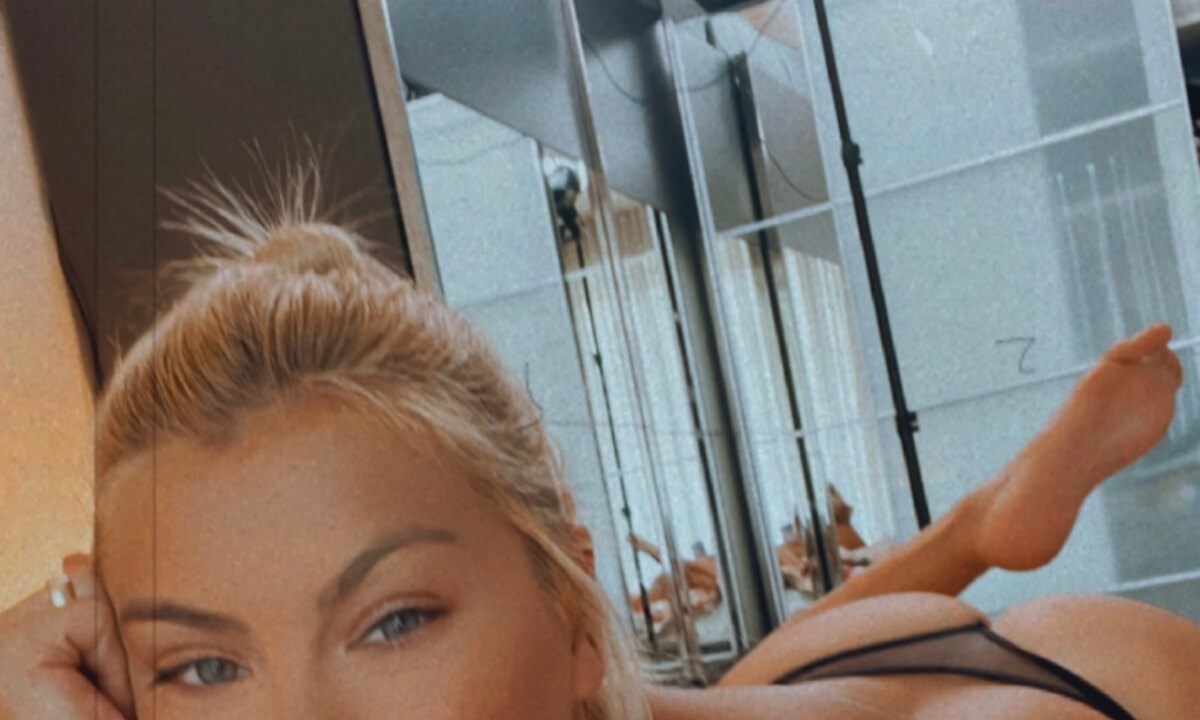 Hot Blonde Sexy Lingerie Dildo Self Fuck – Deep Toy Orgasm Tease