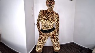 Nora Fox Leopard Zentai Encasement