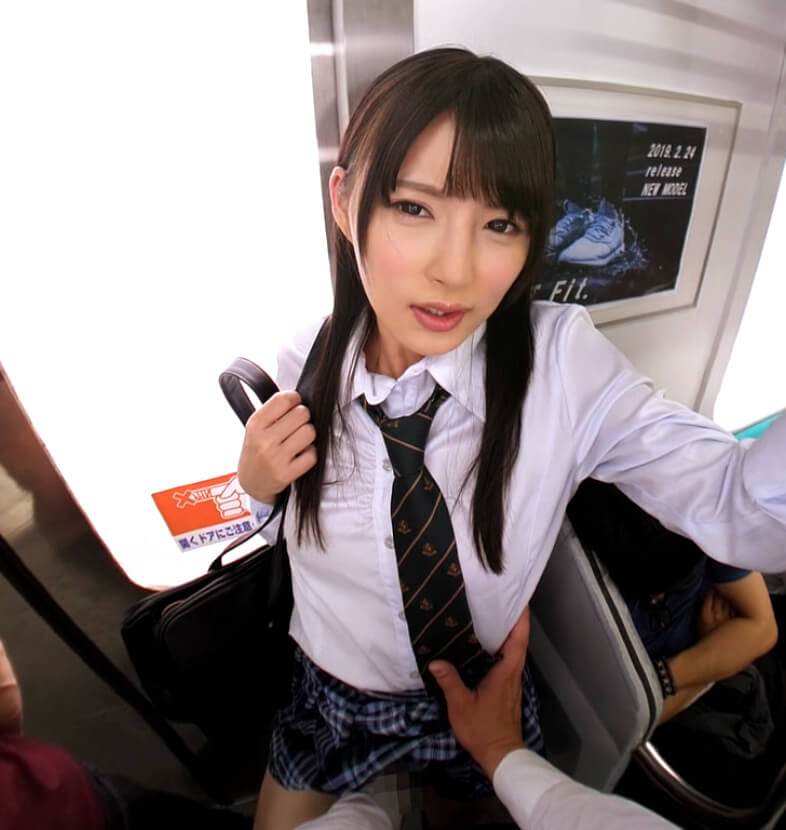 Haruka Hakii – Sticky Schoolgirls on the Train Part 1