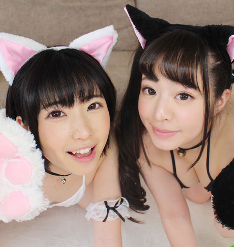 Kanon Momojiri and Hikaru Minatsuki – Cute Creampie Cat Cafe Part 3