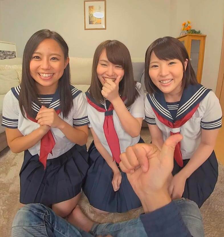 Mirei Morishita, Mitsuki Kamiya, Kana Amatsuki – Creampie Harem with Schoolgirl Stepsisters Part 1