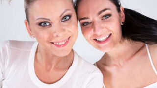 Two Delicious Pussies Up Close