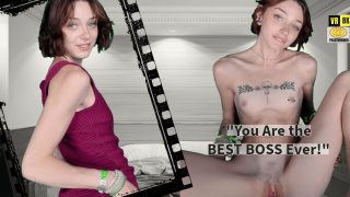 18yo Tiny Tits Intern Fucks To Get Job – Passthrough