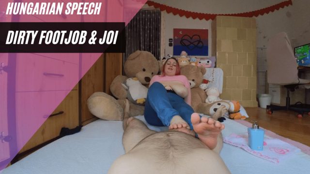 BBW Dirty Footjob With JOI – Hungarian Speech
