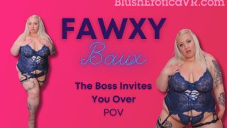 Big Boob BBW Lingerie Tease Fawxy Baux Blush Erotica VR