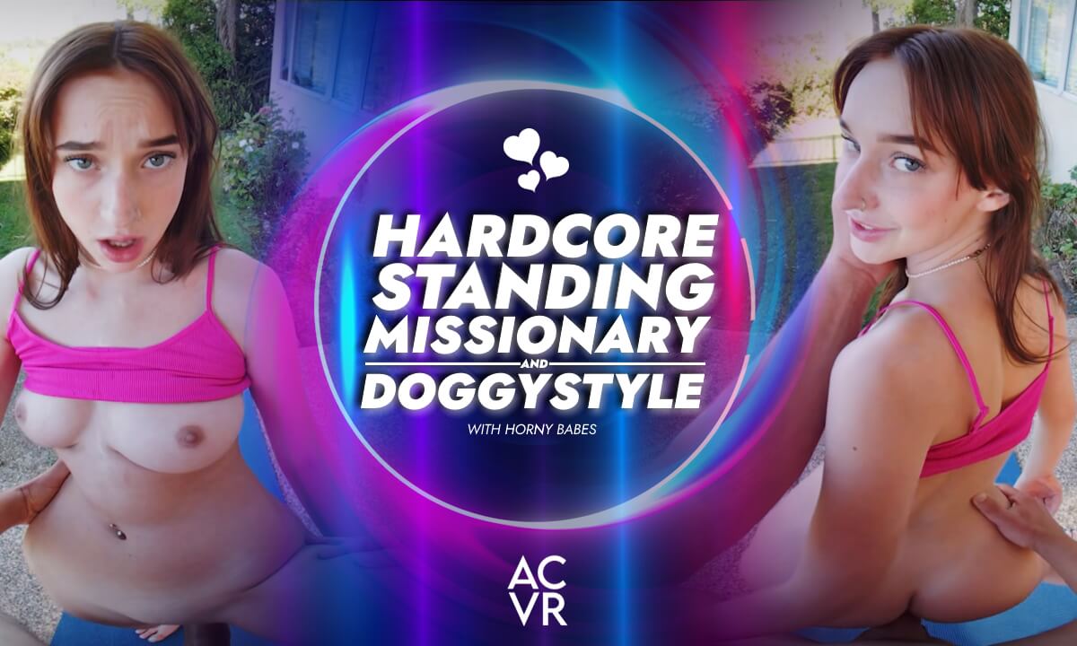 Hardcore Standing Missionary & Doggystyle with Horny Babes