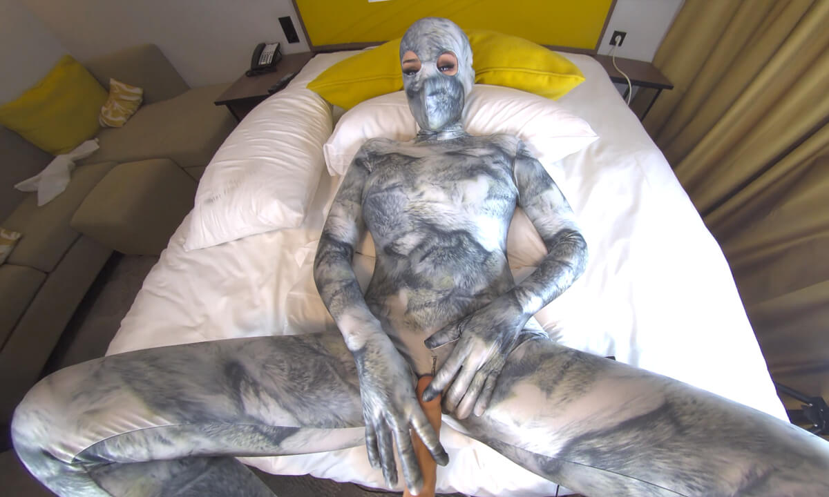 Nora Fox Wolf Zentai Encasement Machine