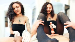 PEGGED 4 – Columbian 18yo Teen’s Strap On Fuck