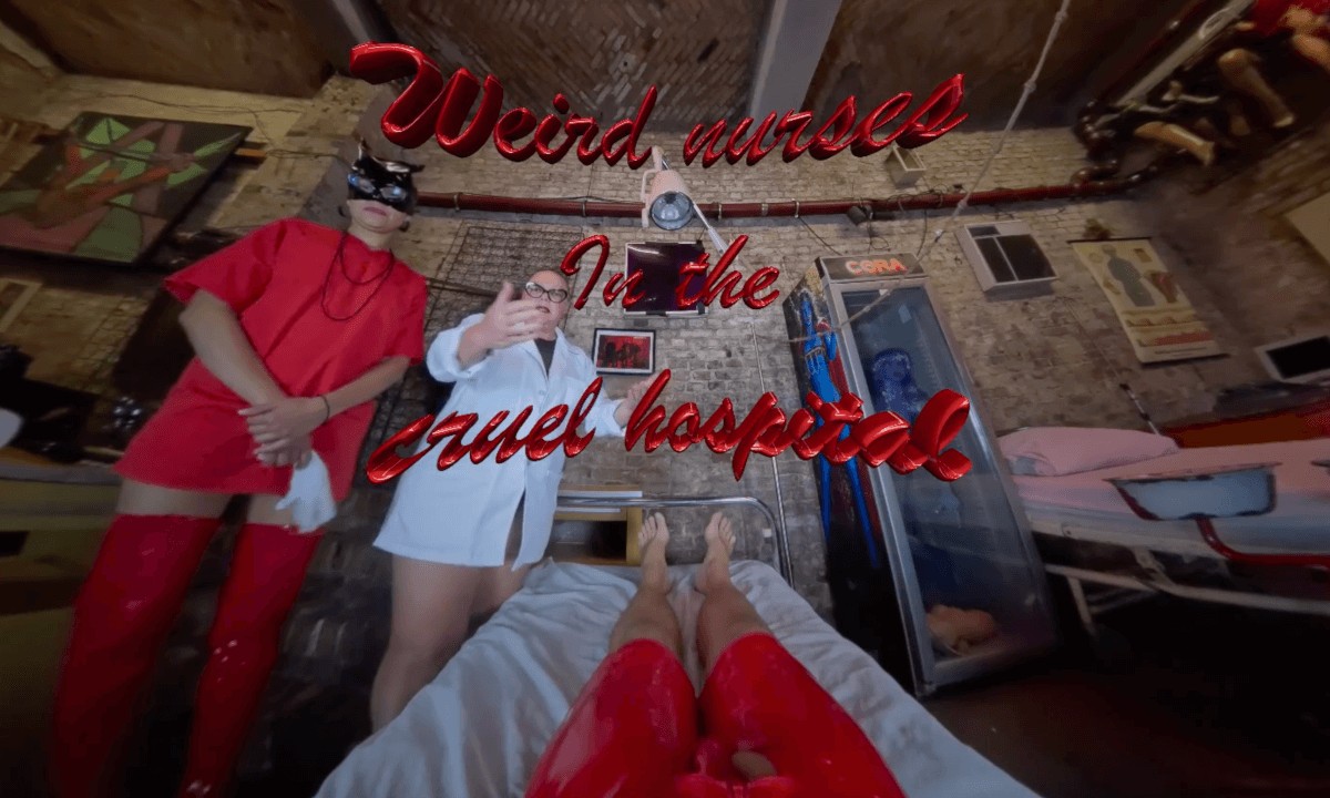 Weird Nurse in catacombs